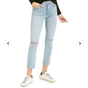 Hudson Barbara high waist crop straight jeans